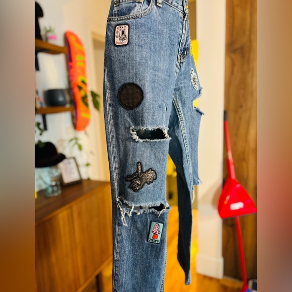 OBEY No. 89 Rare Special Edition Patchwork Jeans – The Nemesis - Picture 4 of 12